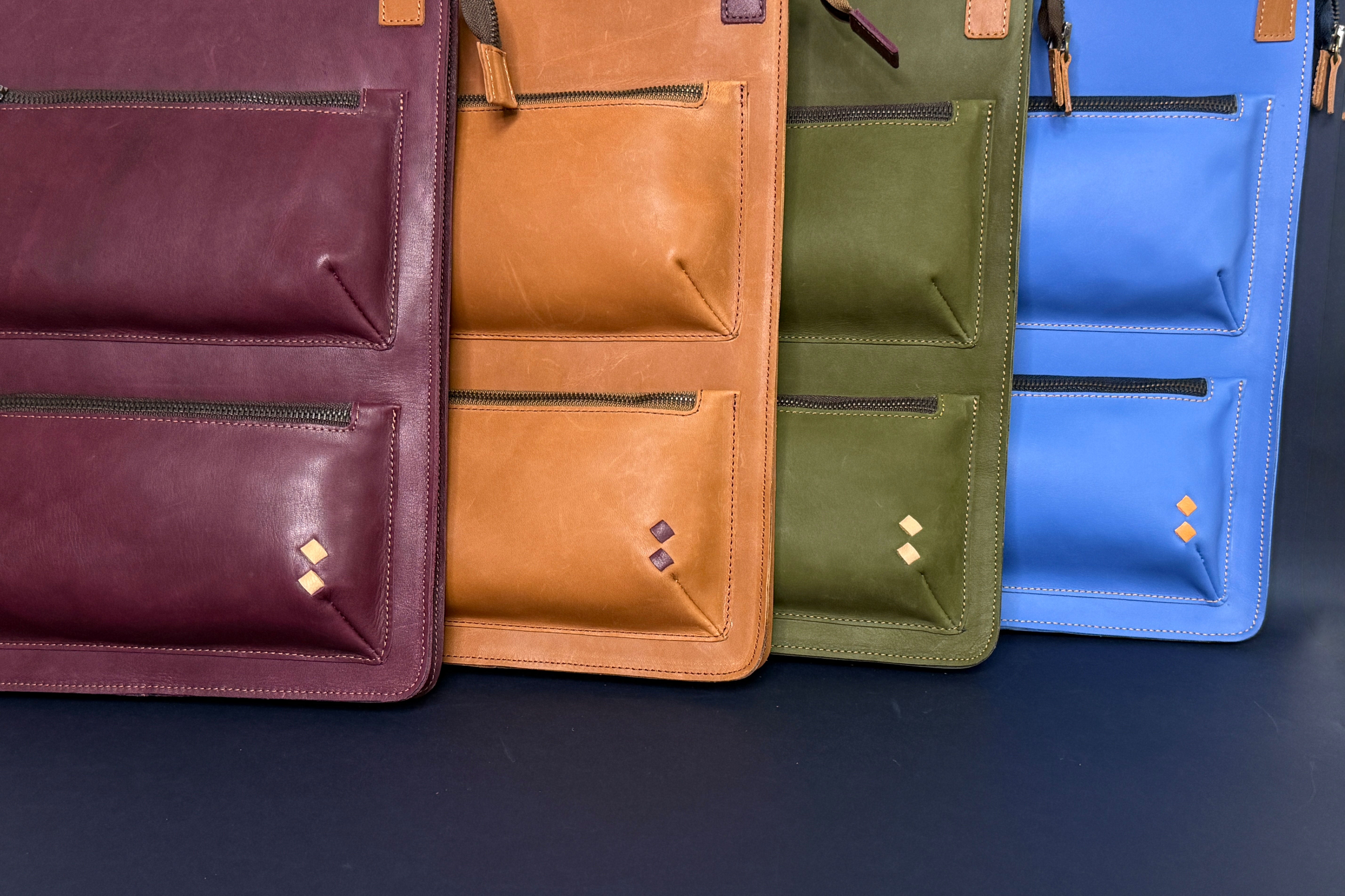 The 4 available colors for the Karine laptop baf